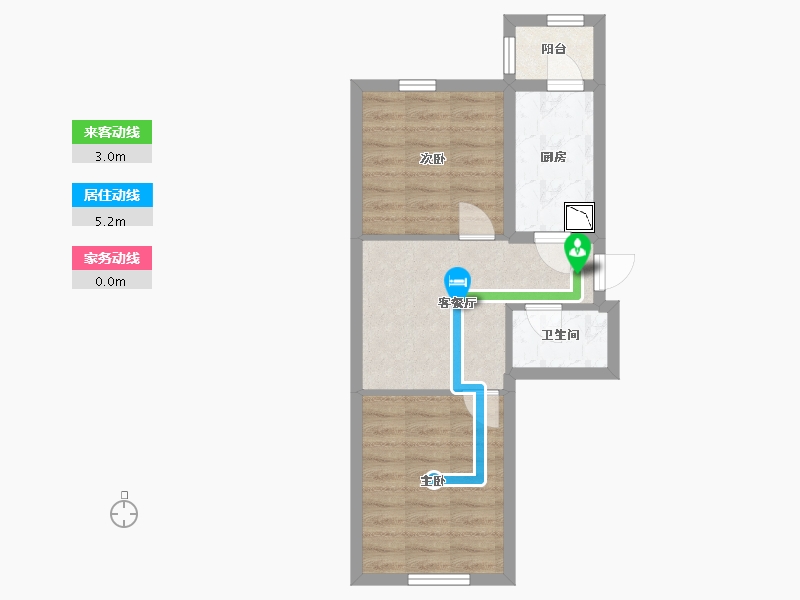 黑龙江省-哈尔滨市-融创公园壹号-44.22-户型库-动静线