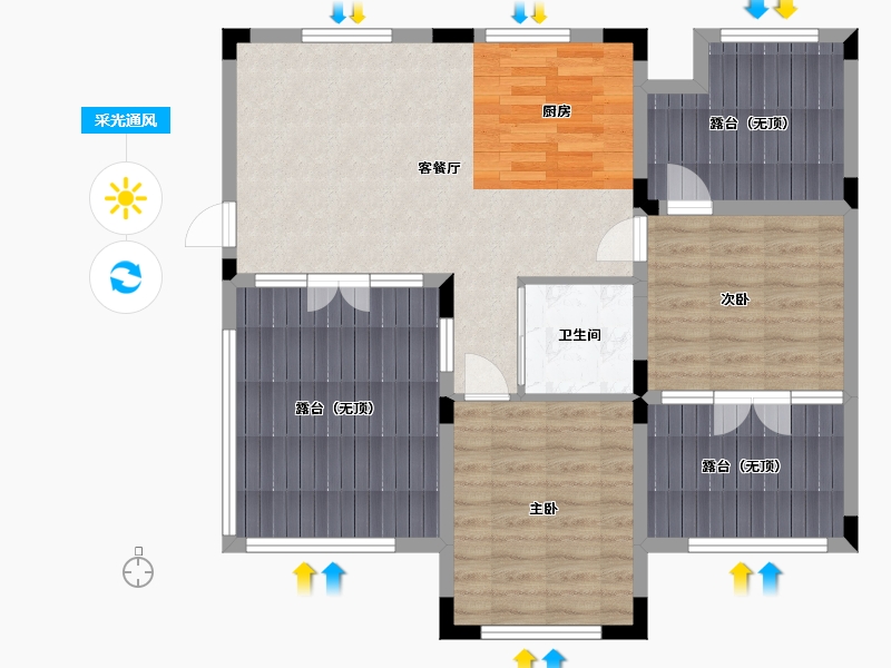 河北省-唐山市-拉唯那-92.09-户型库-采光通风