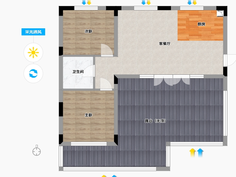 河北省-唐山市-拉唯那-94.73-户型库-采光通风