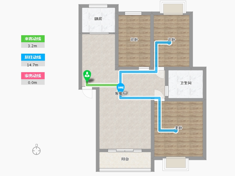 湖北省-孝感市-亿景佳苑-89.41-户型库-动静线