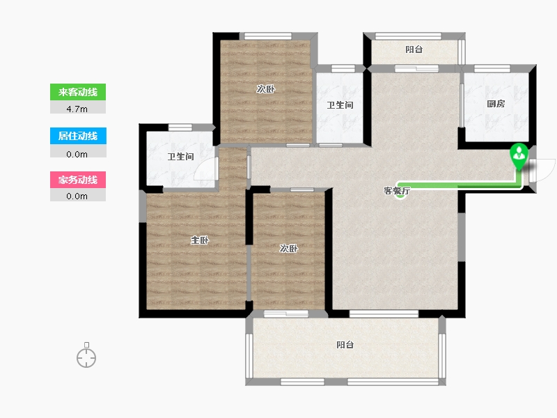 湖北省-孝感市-壹品首府-105.08-户型库-动静线