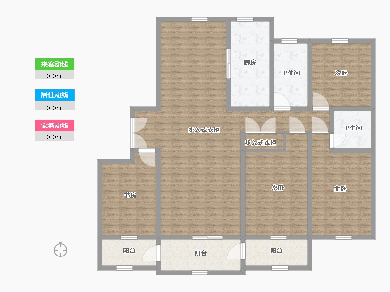 江苏省-泰州市-紫星城-166.01-户型库-动静线