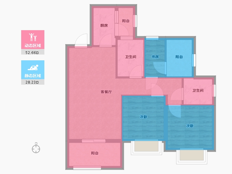 四川省-巴中市-置信府-72.00-户型库-动静分区