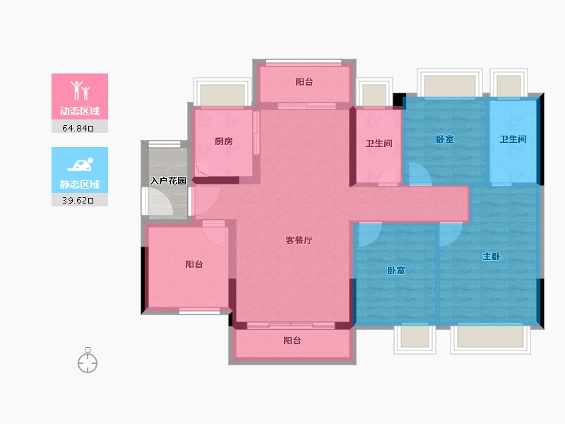 广东省-珠海市-雅居乐国际花园-97.01-户型库-动静分区