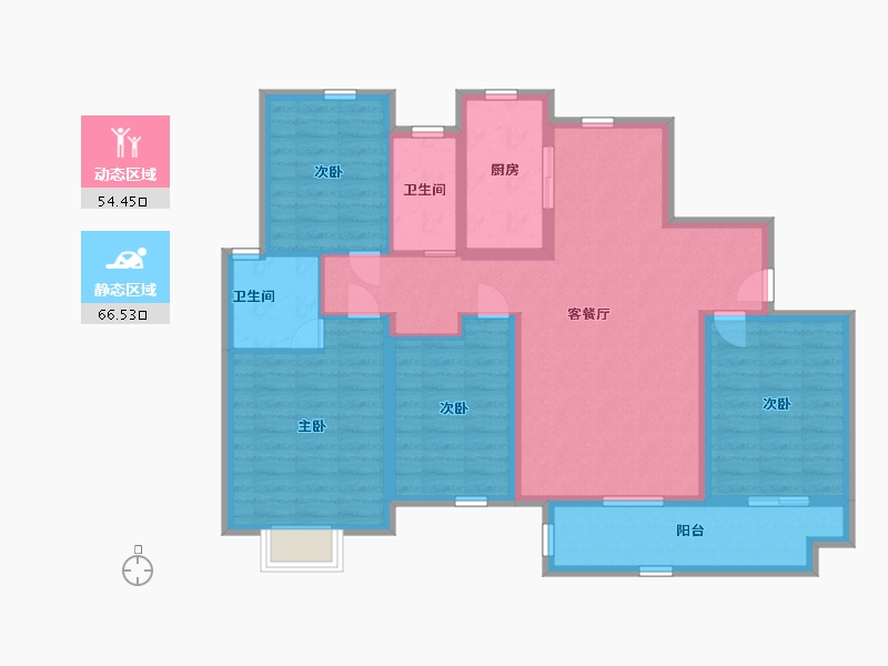 河南省-洛阳市-中骏・雍景湾-108.00-户型库-动静分区