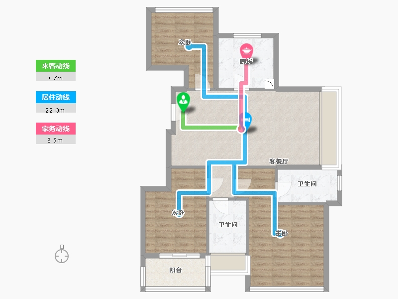 浙江省-杭州市-联发藏珑玉墅-89.00-户型库-动静线