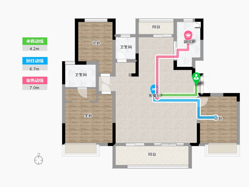 河南省-周口市-建业箕城上院-121.00-户型库-动静线