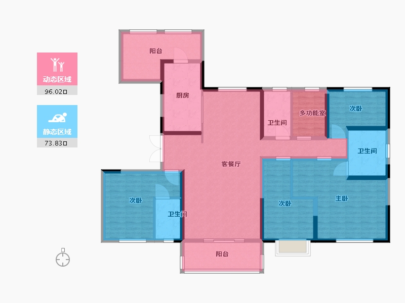 河南省-商丘市-碧桂园・天悦府-152.01-户型库-动静分区