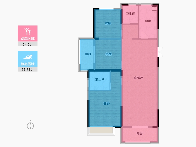 河南省-商丘市-西府海棠-104.80-户型库-动静分区