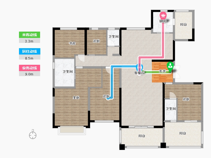 河南省-商丘市-碧桂园・天悦府-208.00-户型库-动静线