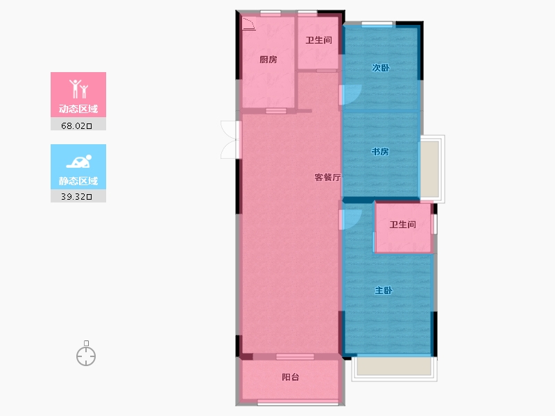 河南省-商丘市-西府海棠-96.79-户型库-动静分区