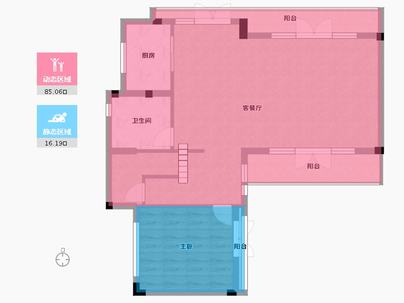 浙江省-湖州市-融创莫干溪谷-91.23-户型库-动静分区