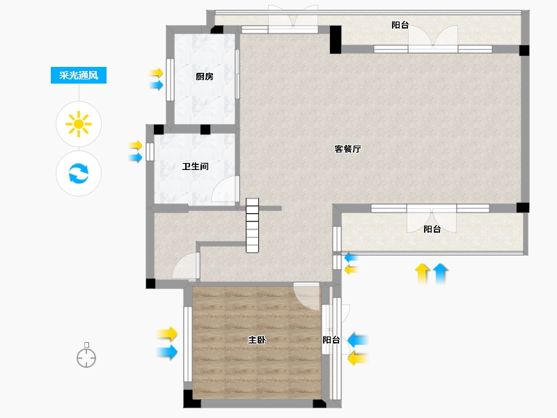 浙江省-湖州市-融创莫干溪谷-91.23-户型库-采光通风