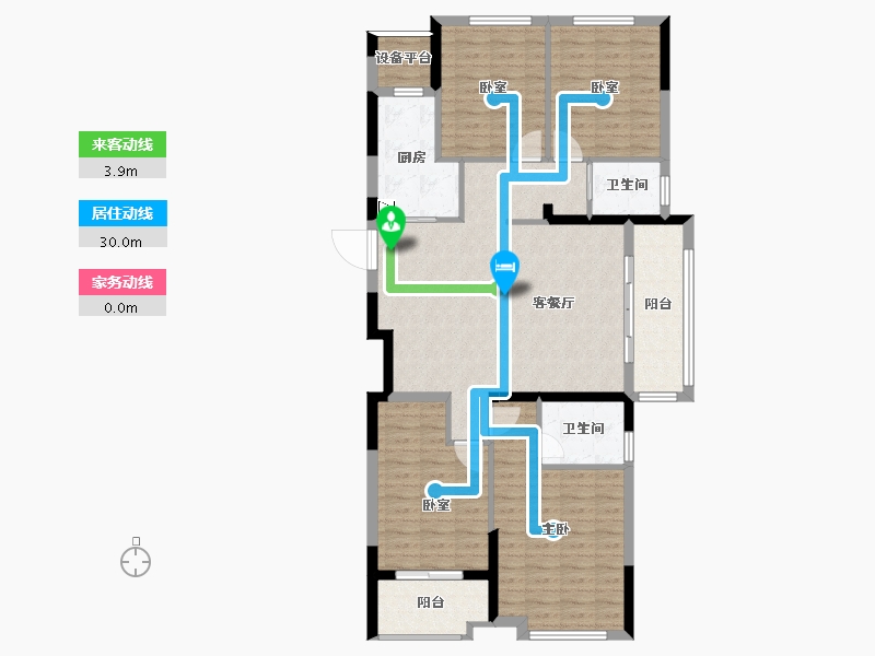 浙江省-丽水市-雅居乐・凯旋城-114.49-户型库-动静线