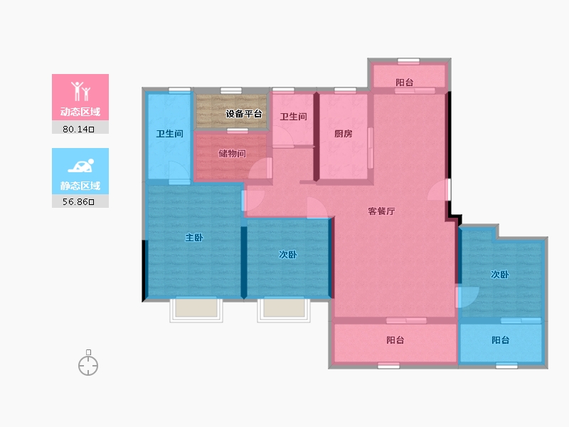 浙江省-绍兴市-公元2020-126.01-户型库-动静分区