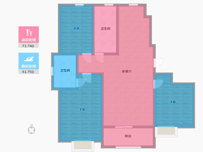 山东省-威海市-阳光海上城-120.00-户型库-动静分区