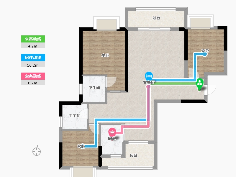 广西壮族自治区-北海市-贵玉苑-89.14-户型库-动静线