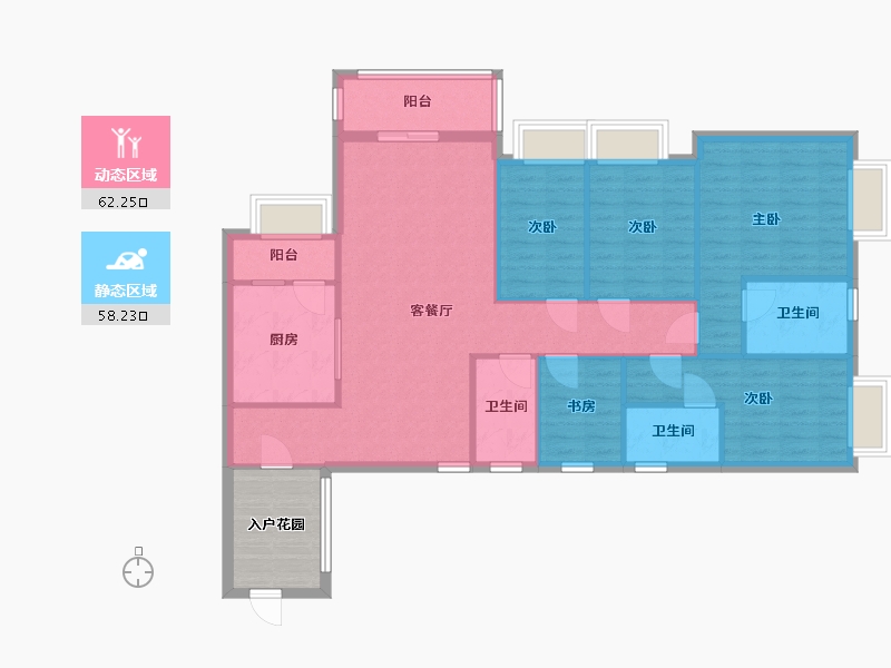 广东省-深圳市-深业东岭-115.69-户型库-动静分区