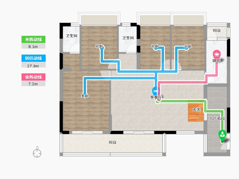 广东省-阳江市-中浠・富地泷湾-114.36-户型库-动静线