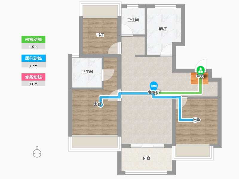 上海-上海市-中南江山美宸-71.21-户型库-动静线