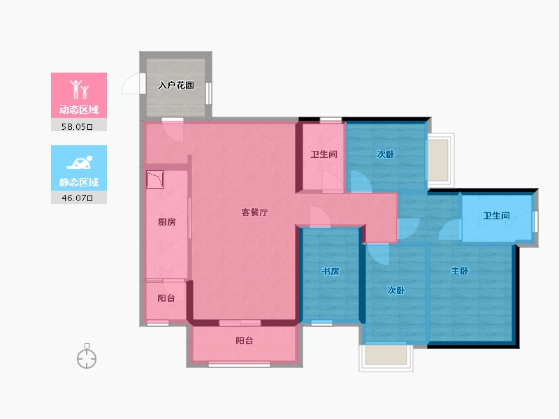 广东省-深圳市-深业东岭-97.24-户型库-动静分区