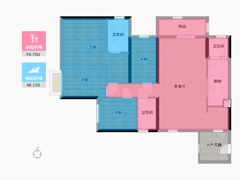 广东省-深圳市-深业东岭-98.59-户型库-动静分区