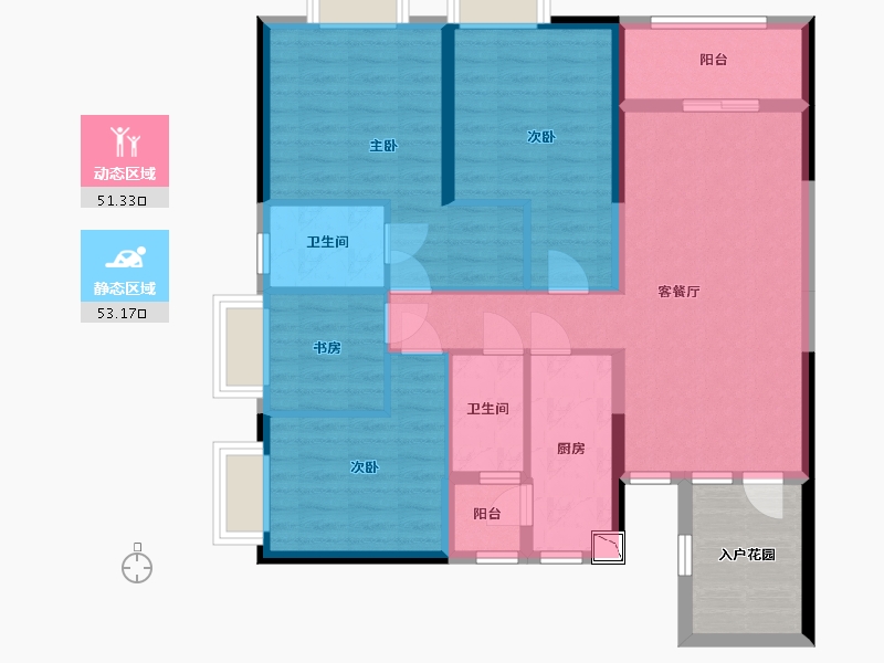 广东省-深圳市-深业东岭-99.30-户型库-动静分区