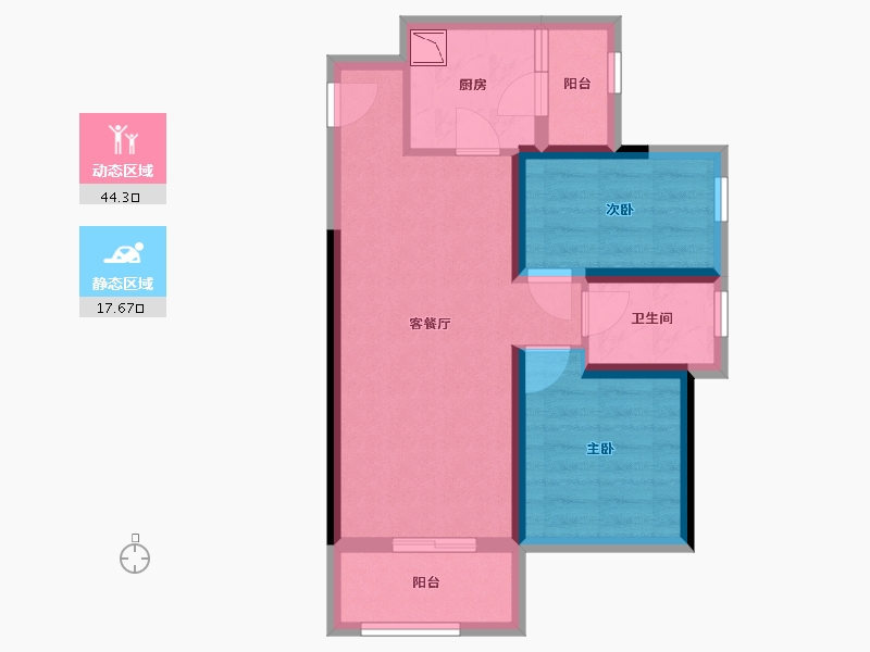 广东省-深圳市-深业东岭-53.73-户型库-动静分区