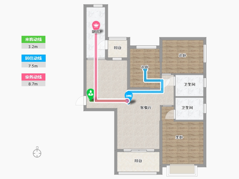 河南省-平顶山市-恒大・�B睿府-100.00-户型库-动静线