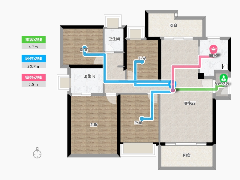 广东省-珠海市-华发城建四季半岛-113.12-户型库-动静线