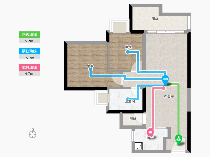 广东省-珠海市-华发城建四季半岛-58.14-户型库-动静线