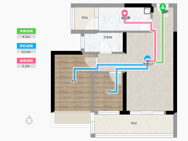 广东省-深圳市-深业东岭-51.86-户型库-动静线