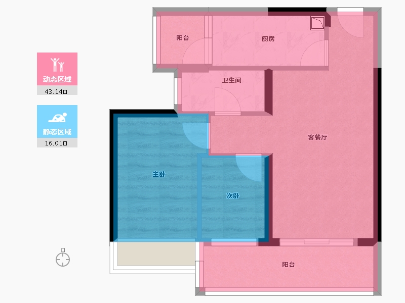 广东省-深圳市-深业东岭-51.86-户型库-动静分区