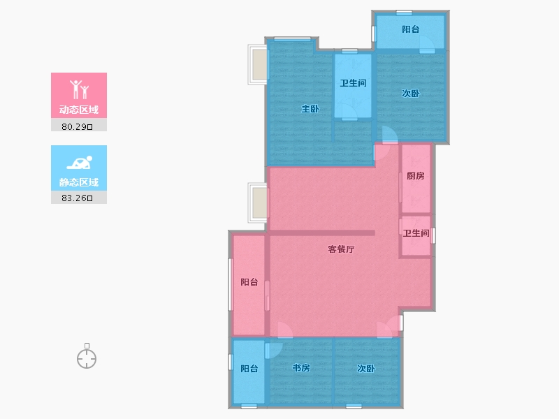 广东省-揭阳市-侨光新城-148.21-户型库-动静分区