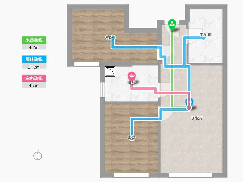 黑龙江省-哈尔滨市-顺迈欣郡-52.00-户型库-动静线