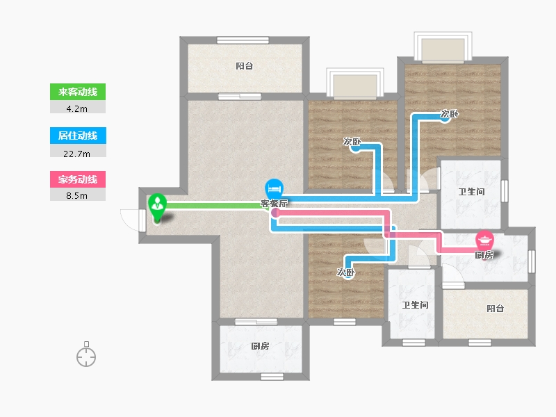 四川省-巴中市-置信府-93.00-户型库-动静线