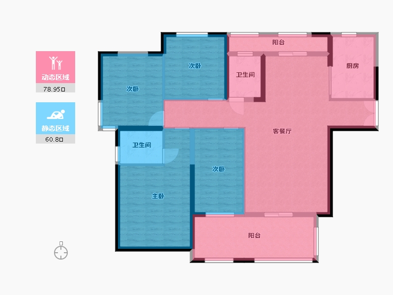 湖北省-孝感市-壹品首府-126.07-户型库-动静分区