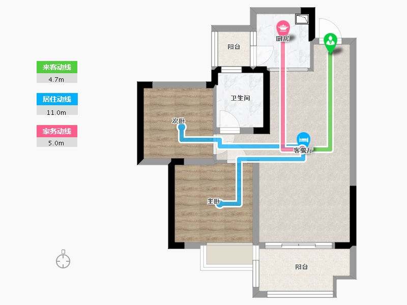 贵州省-贵阳市-太阳谷国际康养生活社区-60.00-户型库-动静线