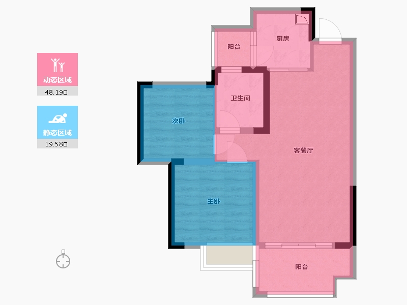 贵州省-贵阳市-太阳谷国际康养生活社区-60.00-户型库-动静分区