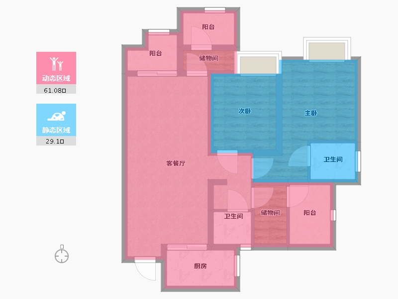 四川省-巴中市-置信府-79.01-户型库-动静分区