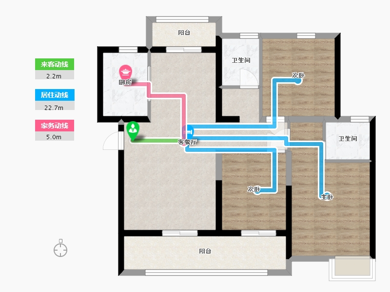 湖北省-孝感市-金港尚城-95.15-户型库-动静线