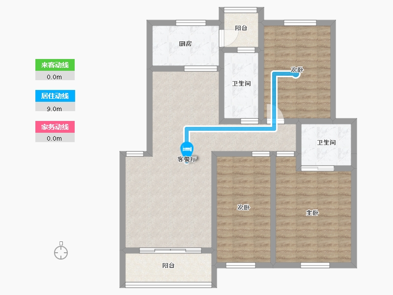 湖北省-孝感市-亿景佳苑-98.12-户型库-动静线