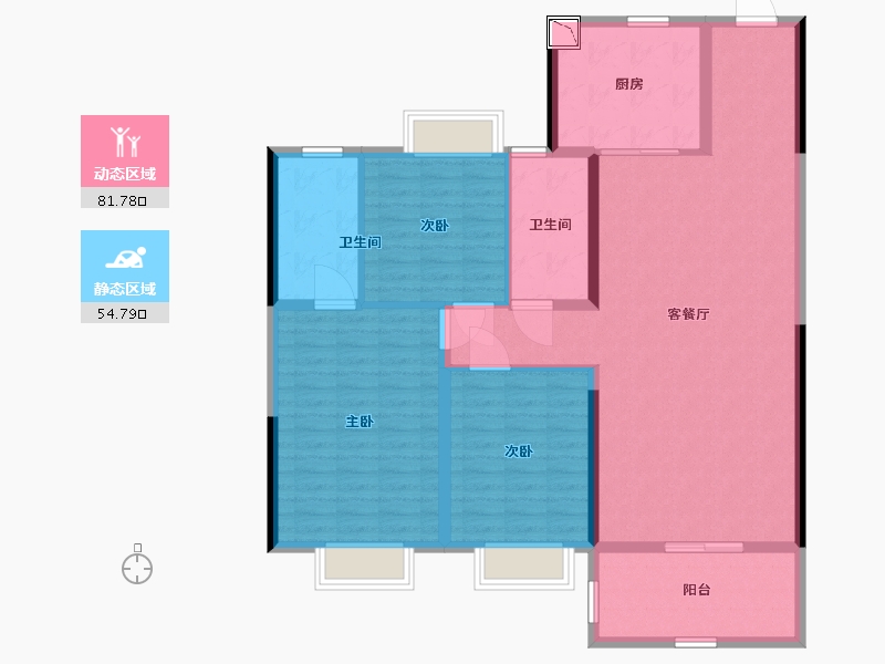 江西省-南昌市-华润万象城-124.01-户型库-动静分区