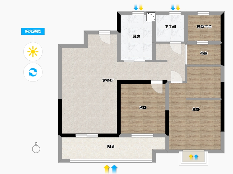 江苏省-常州市-万象府-90.01-户型库-采光通风