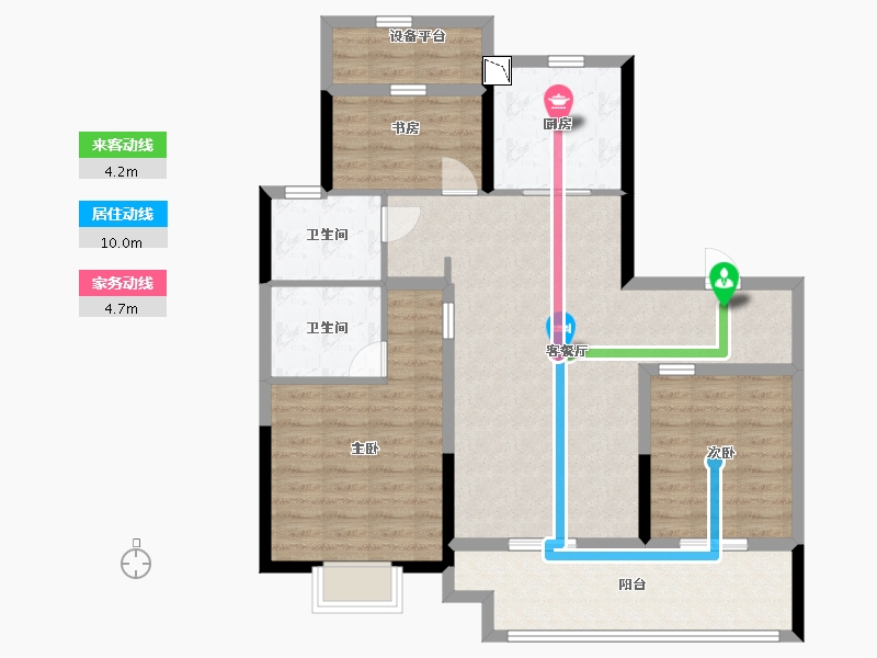 江苏省-常州市-万象府-100.00-户型库-动静线