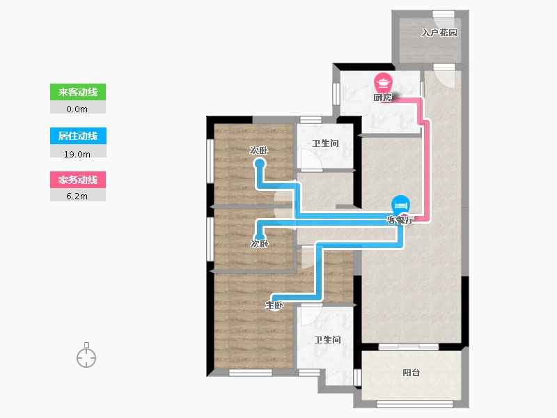 广东省-广州市-富力南驰・富颐华庭-80.00-户型库-动静线