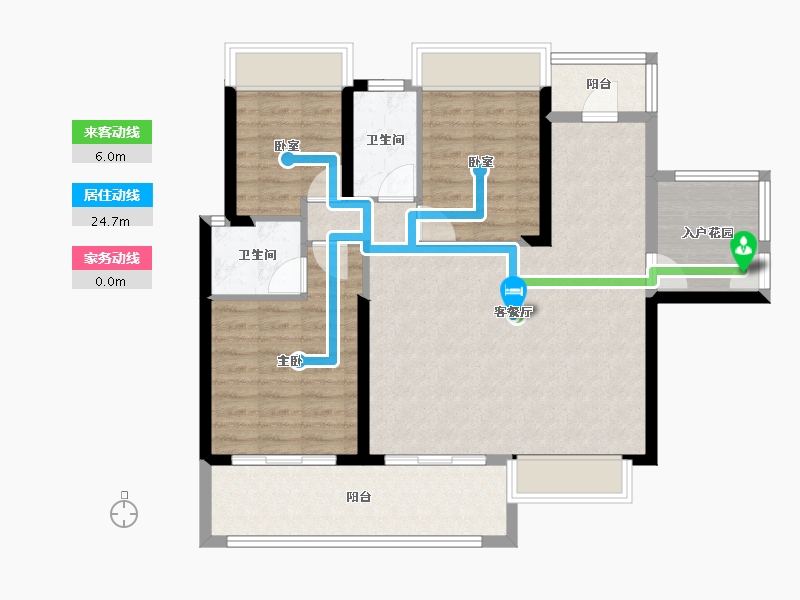 广东省-中山市-南洲・潮汇湾-90.56-户型库-动静线