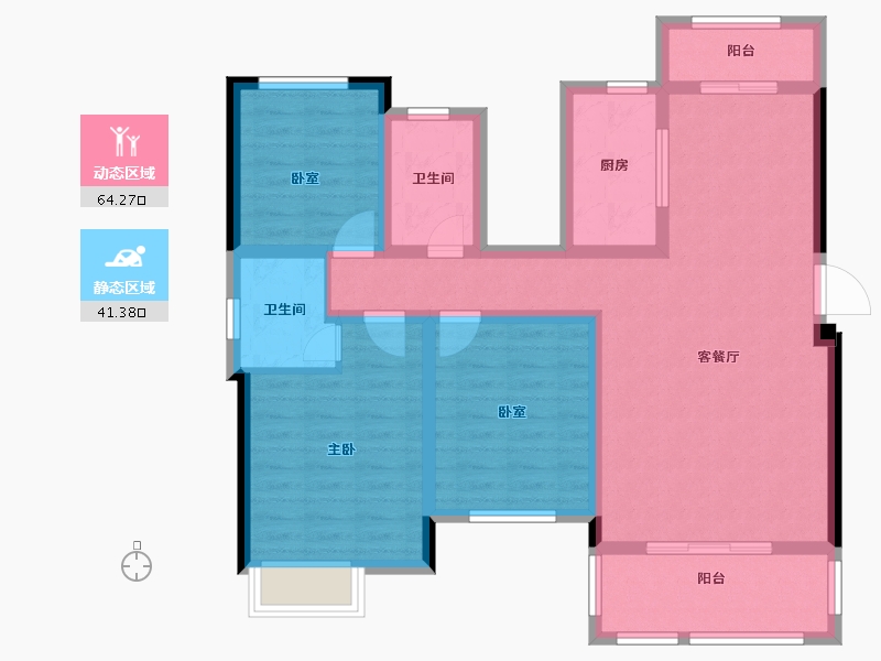 江西省-九江市-学府峰尚-93.76-户型库-动静分区