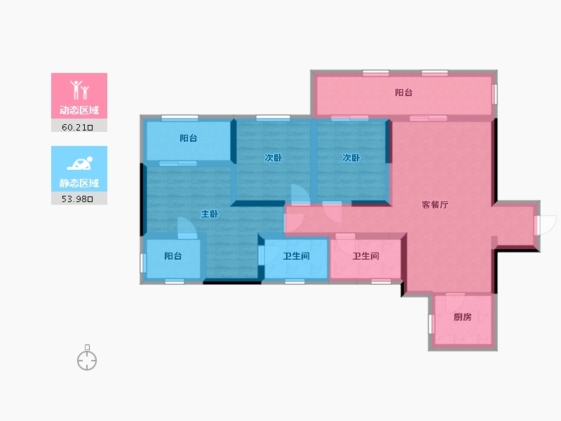 四川省-遂宁市-置信逸都城-100.19-户型库-动静分区