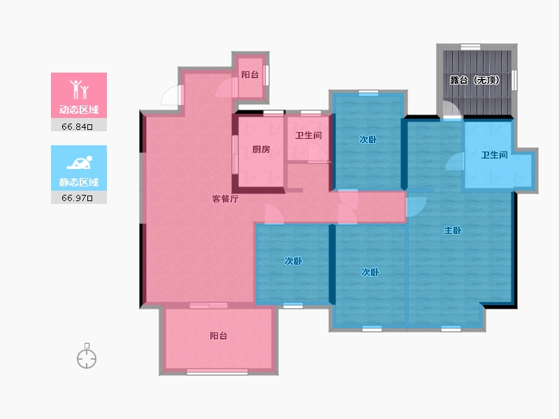 广西壮族自治区-南宁市-华发国宾壹号-127.42-户型库-动静分区